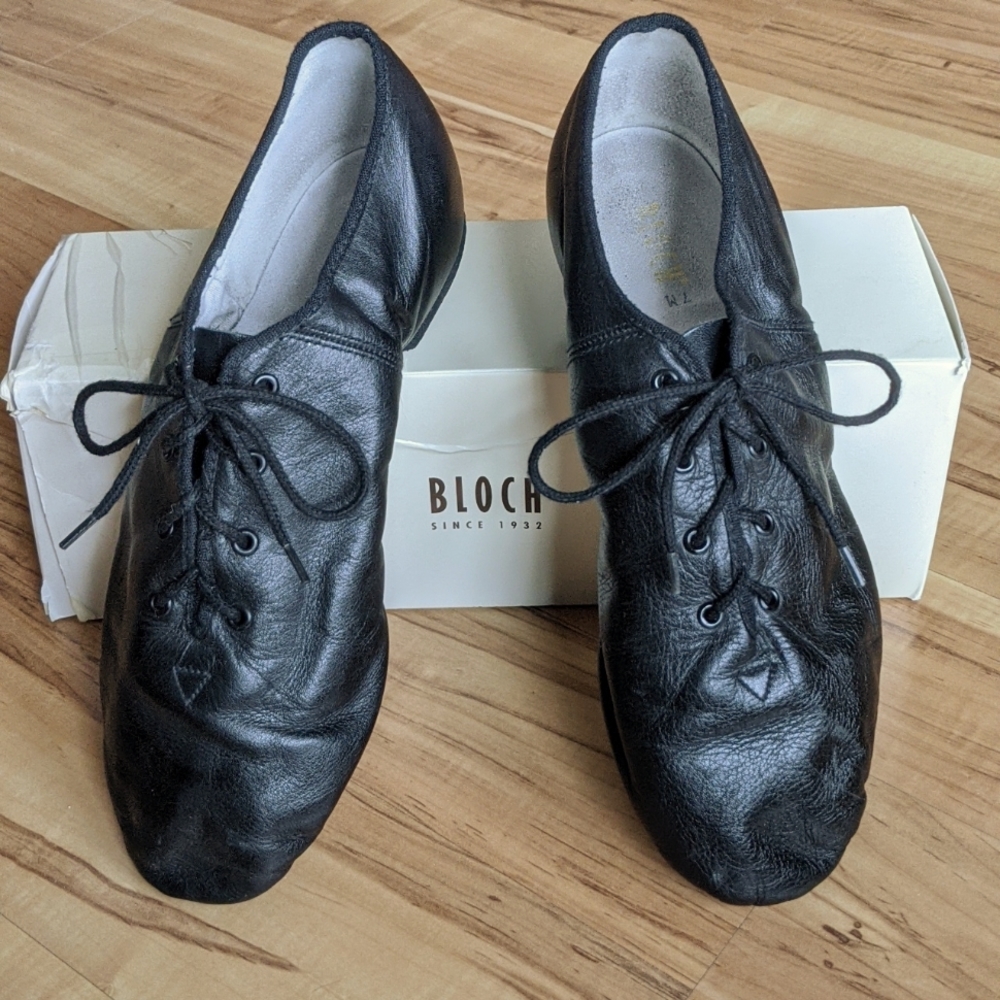 Men's Bolch Ultra flex Black Leather Dance Shoes Size 7